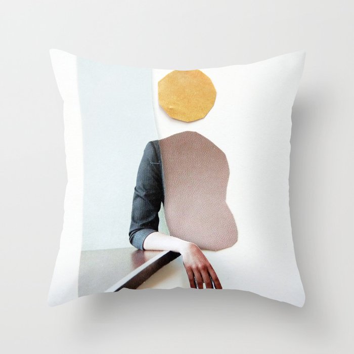 collage art / calmness Throw Pillow Gallery Image 6