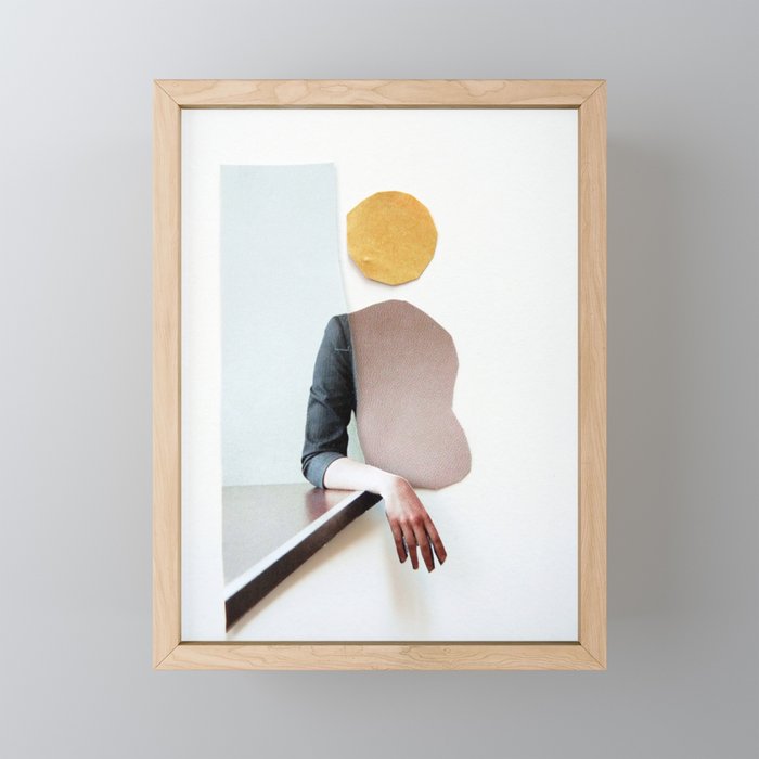 collage art / calmness Mini Art Print Gallery Image 1