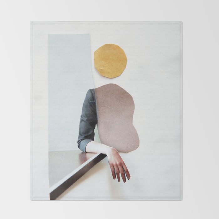 collage art / calmness Throw Blanket Gallery Image 2