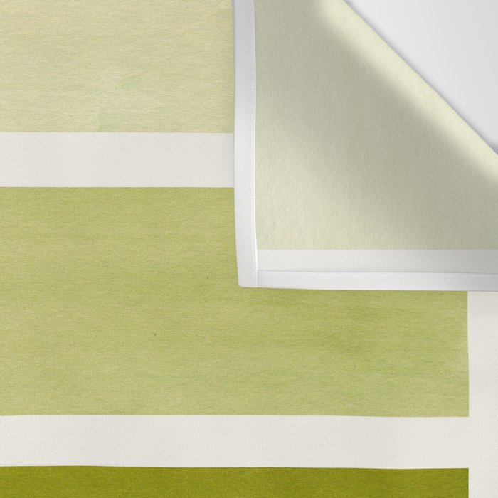 Olive Green Minimalist Watercolor Mid Century Staggered Stripes Rothko Color Block Geometric Art Wall Tapestry Gallery Image 3