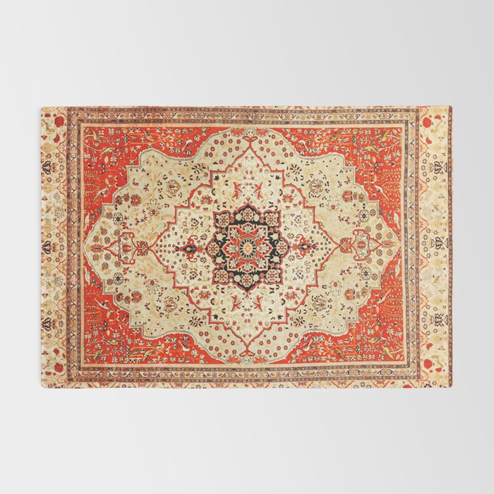 Mohtasham Kashan Antique Persian Rug Print Rug Gallery Image 2