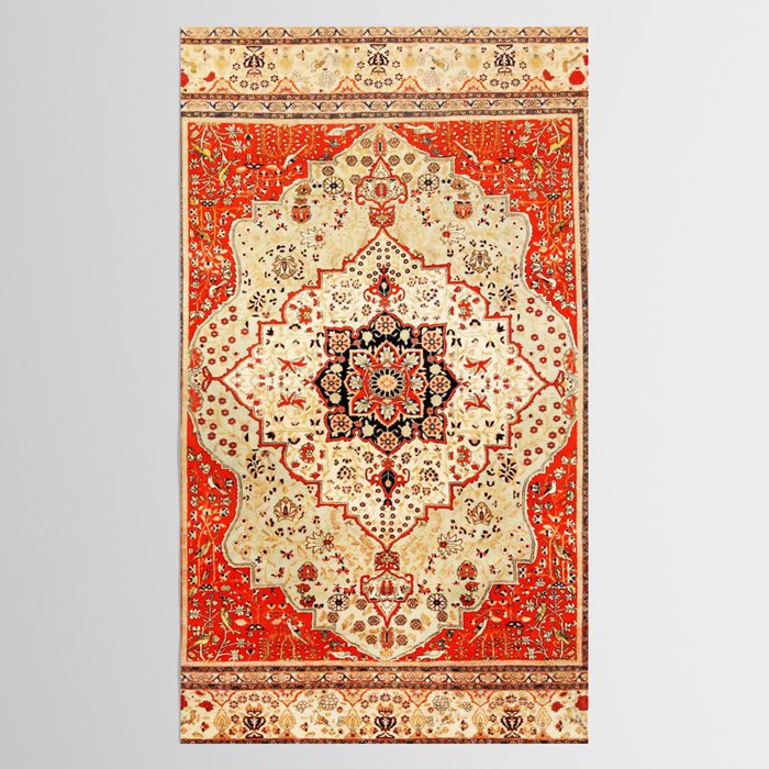 Mohtasham Kashan Antique Persian Rug Print Tablecloth Gallery Image 2