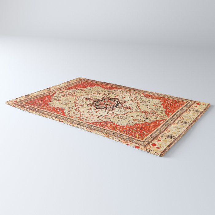 Mohtasham Kashan Antique Persian Rug Print Rug Gallery Image 3