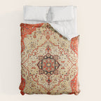 Mohtasham Kashan Antique Persian Rug Print Duvet Cover Gallery Image 6