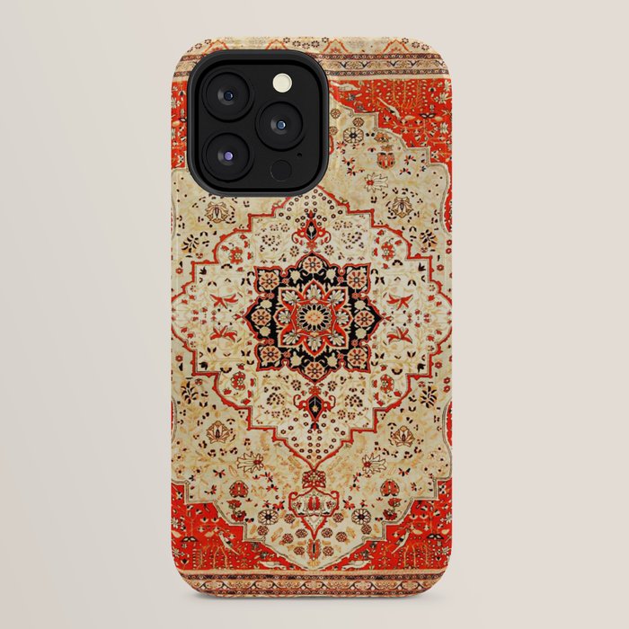 Mohtasham Kashan Antique Persian Rug Print iPhone Case Gallery Image 32