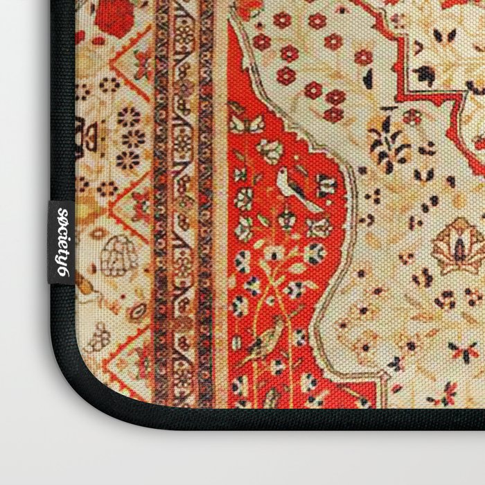 Mohtasham Kashan Antique Persian Rug Print Laptop Sleeve Gallery Image 3