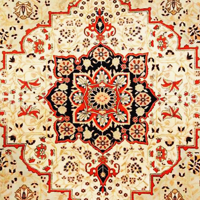 Mohtasham Kashan Antique Persian Rug Print Coffee Mug Gallery Image 2
