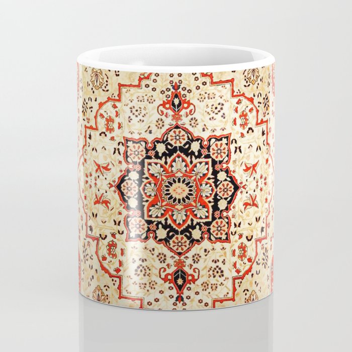 Mohtasham Kashan Antique Persian Rug Print Coffee Mug Gallery Image 4