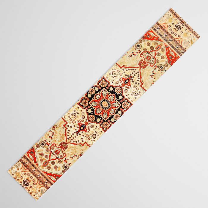 Mohtasham Kashan Antique Persian Rug Print Table Runner Gallery Image 3
