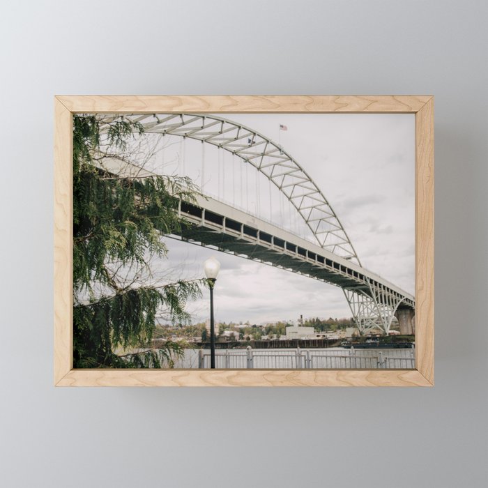 Fremont Bridge Portland Oregon Mini Art Print Gallery Image 1