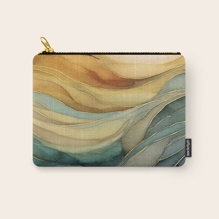 Landscape of Oceanic Rhythm Carry All Pouch Gallery Image 1