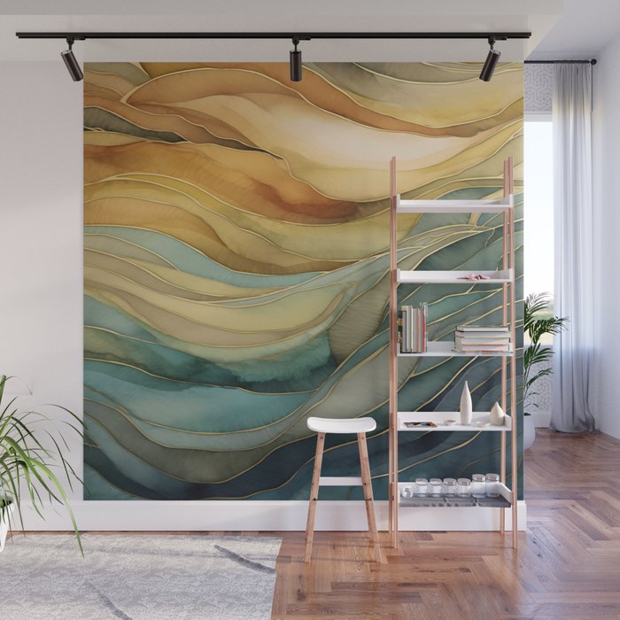 Landscape of Oceanic Rhythm Wall Mural Gallery Image 1