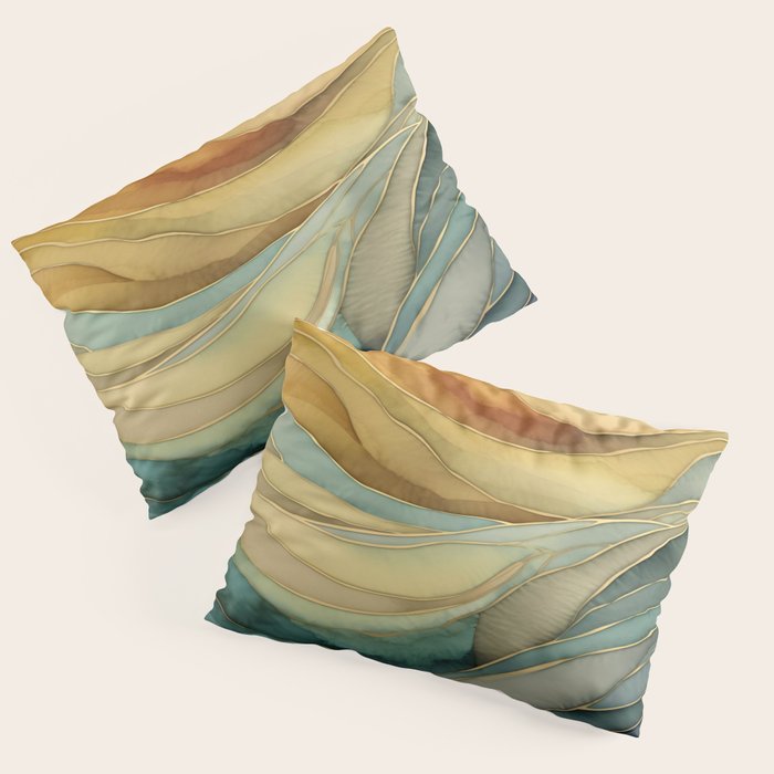 Landscape of Oceanic Rhythm Pillow Sham Gallery Image 3