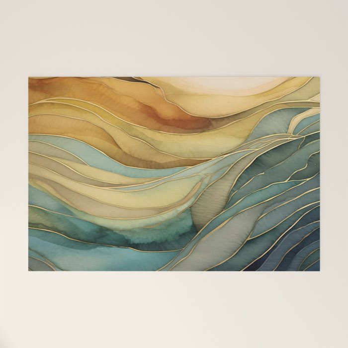 Landscape of Oceanic Rhythm Welcome Mat Gallery Image 1