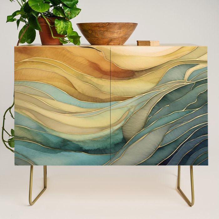 Landscape of Oceanic Rhythm Credenza Gallery Image 1