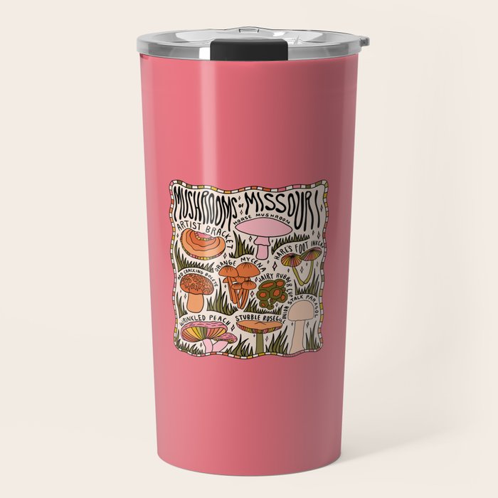 Mushrooms of Missouri Travel Mug Gallery Image 1