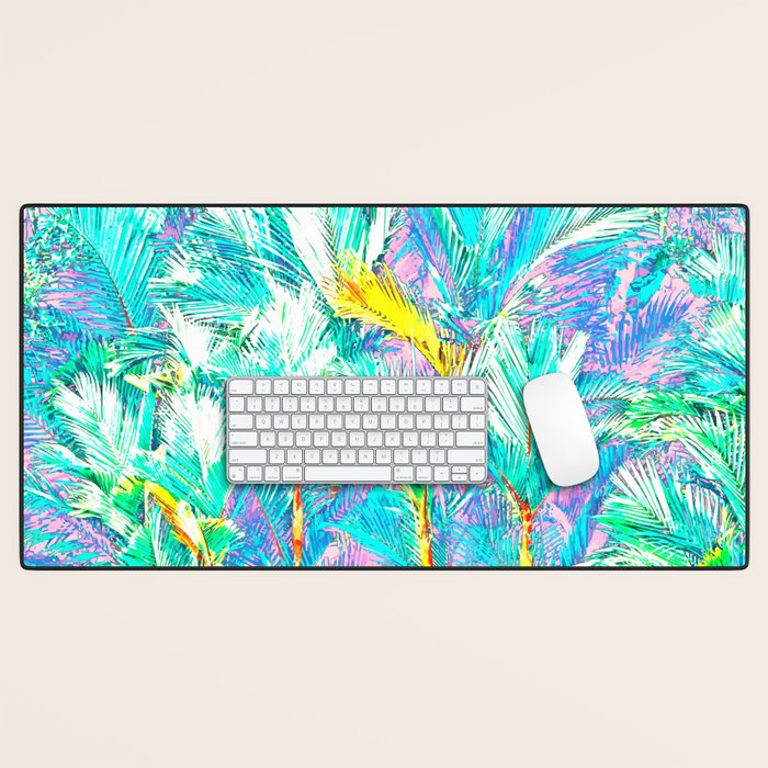 Colorful Palm Garden Desk Mat Gallery Image 1