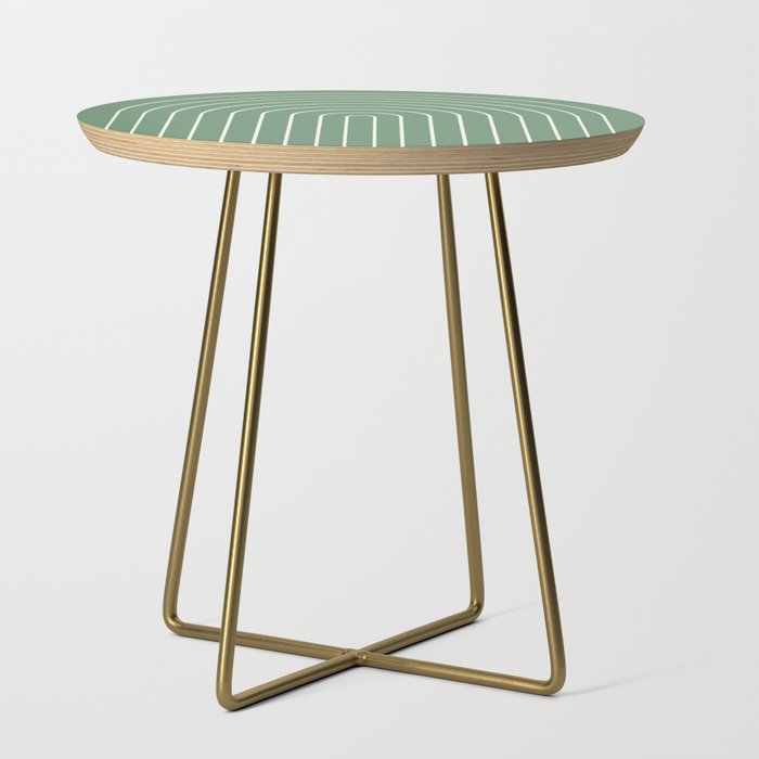 Minimal Arch XXXVIII Fresh Green Modern Geometric Lines Side Table Gallery Image 1