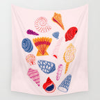 Tropical Seashells Wall Tapestry Gallery Image 4