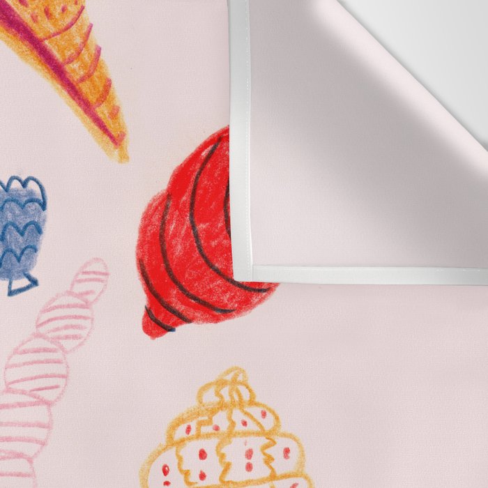 Tropical Seashells Wall Tapestry Gallery Image 3
