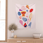 Tropical Seashells Wall Tapestry Gallery Image 2