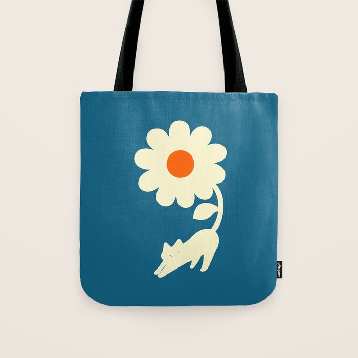 Cat and Plant 67 Tote Bag Gallery Image 1