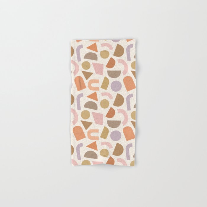 Bauhaus Geo Shapes - Fall Colors Bath Towel Gallery Image 1