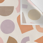 Bauhaus Geo Shapes - Fall Colors Wall Tapestry Gallery Image 3