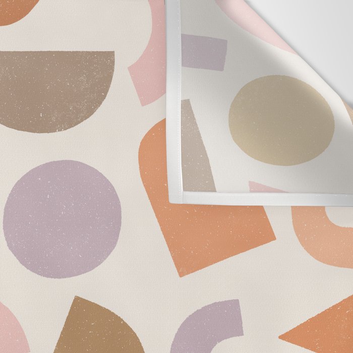 Bauhaus Geo Shapes - Fall Colors Wall Tapestry Gallery Image 3