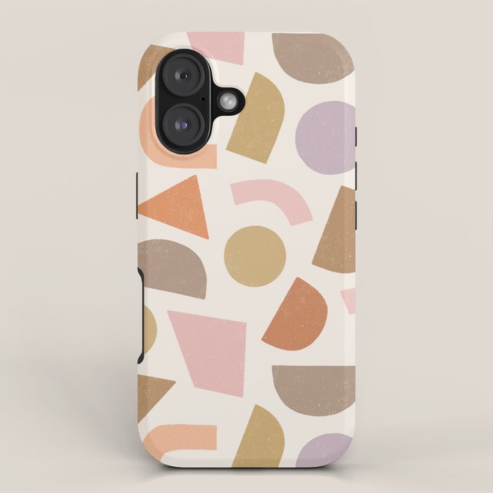 Bauhaus Geo Shapes - Fall Colors iPhone Case Gallery Image 1
