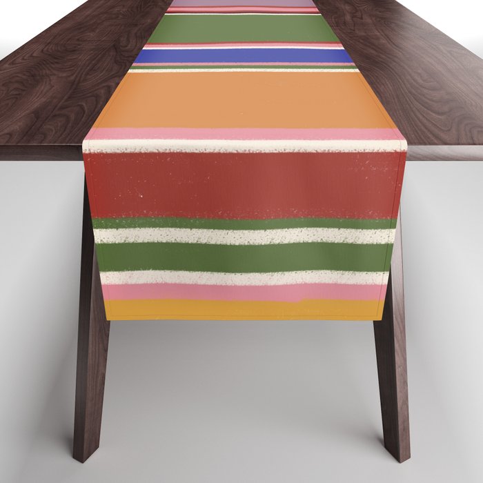 Folk abstract pattern #4 Table Runner Gallery Image 1