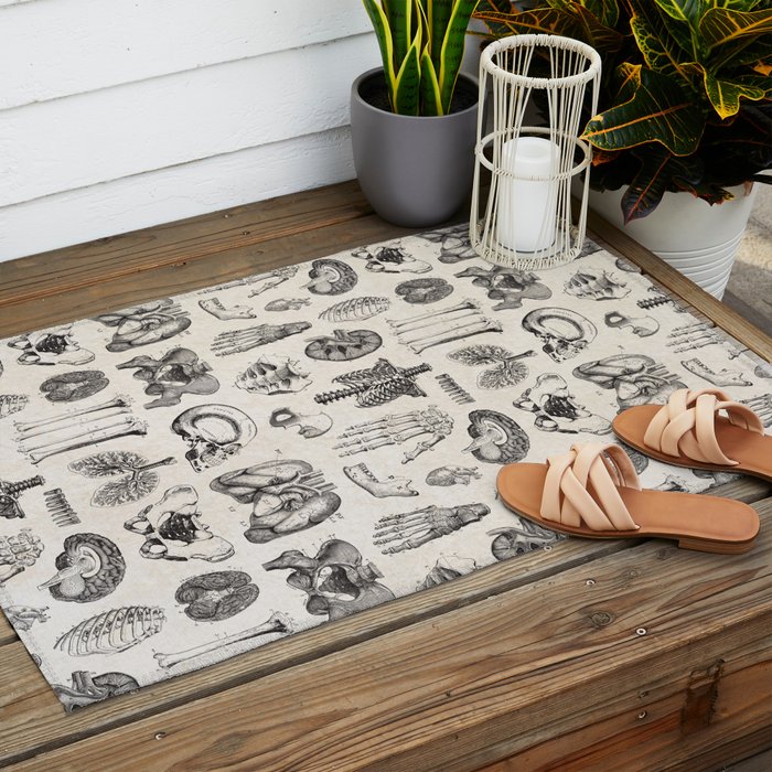 Human Anatomy Outdoor Rug Gallery Image 2