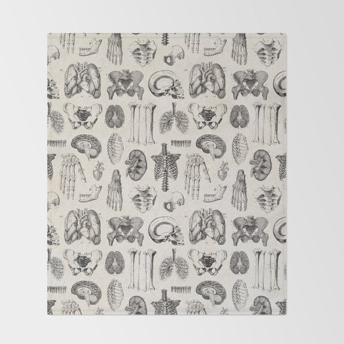 Human Anatomy Throw Blanket Gallery Image 2