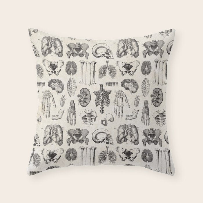 Human Anatomy Throw Pillow Gallery Image 6