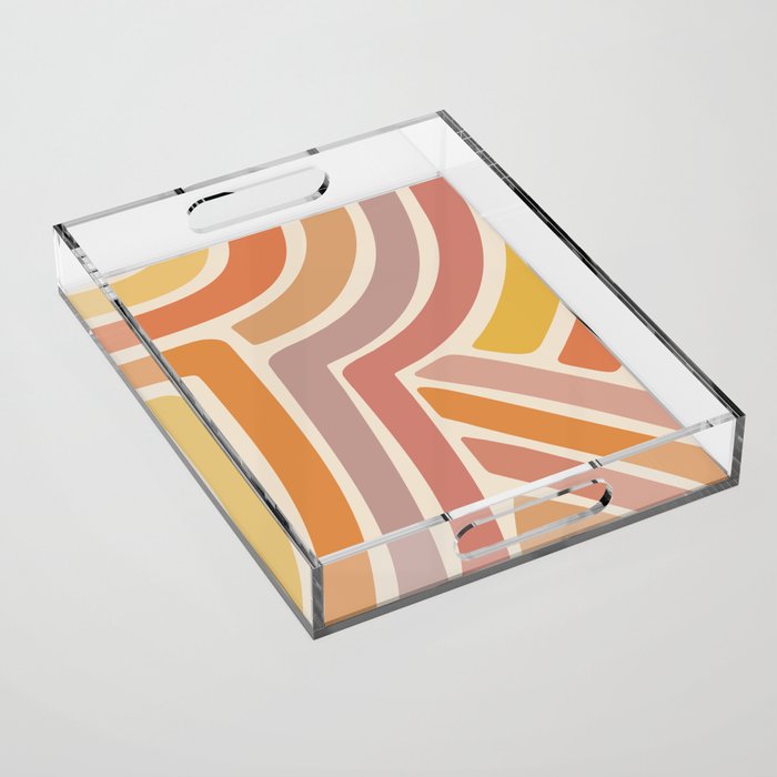 Abstract Stripes IV Acrylic Tray Gallery Image 1