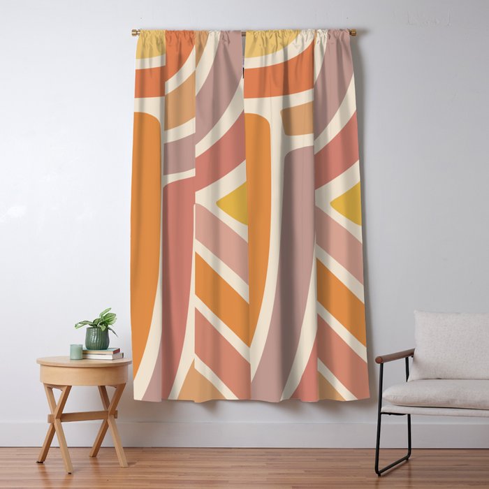 Abstract Stripes IV Window Curtain Gallery Image 1