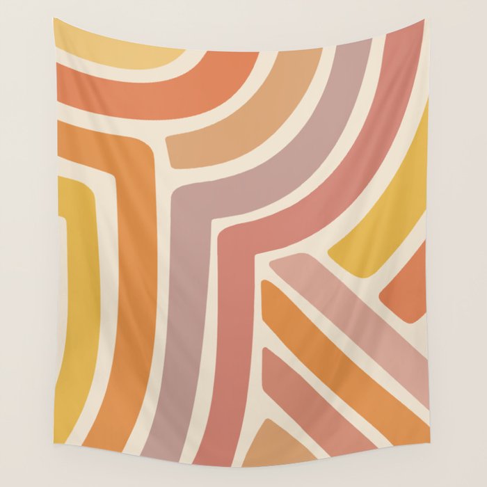 Abstract Stripes IV Wall Tapestry Gallery Image 4