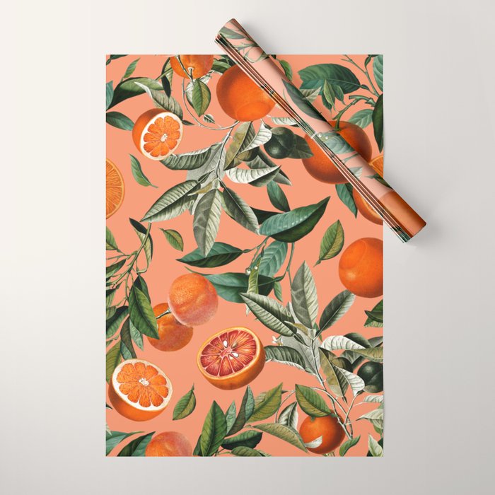 Vintage Fruit Pattern XII Wrapping Paper Gallery Image 1