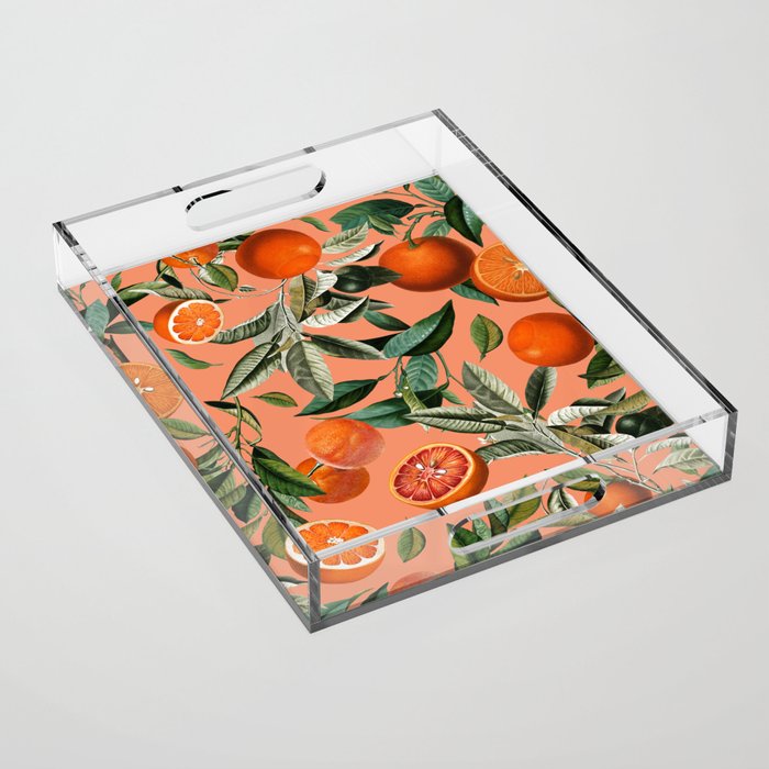 Vintage Fruit Pattern XII Acrylic Tray Gallery Image 1