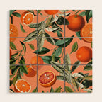 Vintage Fruit Pattern XII Wood Wall Art Gallery Image 1
