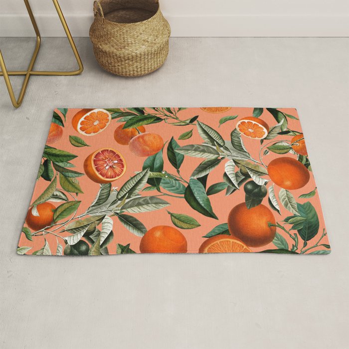 Vintage Fruit Pattern XII Rug Gallery Image 1
