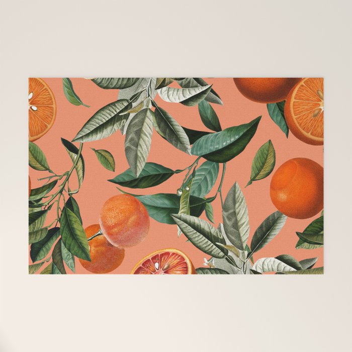 Vintage Fruit Pattern XII Welcome Mat Gallery Image 1