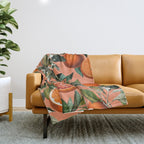 Vintage Fruit Pattern XII Throw Blanket Gallery Image 1