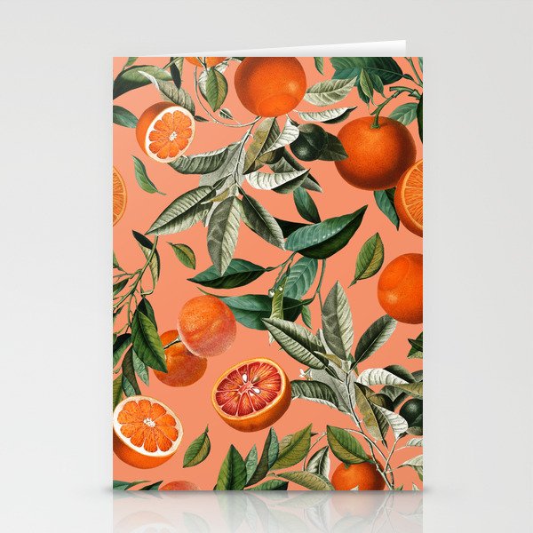 Vintage Fruit Pattern XII Stationery Card Gallery Image 2