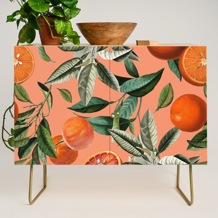 Vintage Fruit Pattern XII Credenza Gallery Image 1