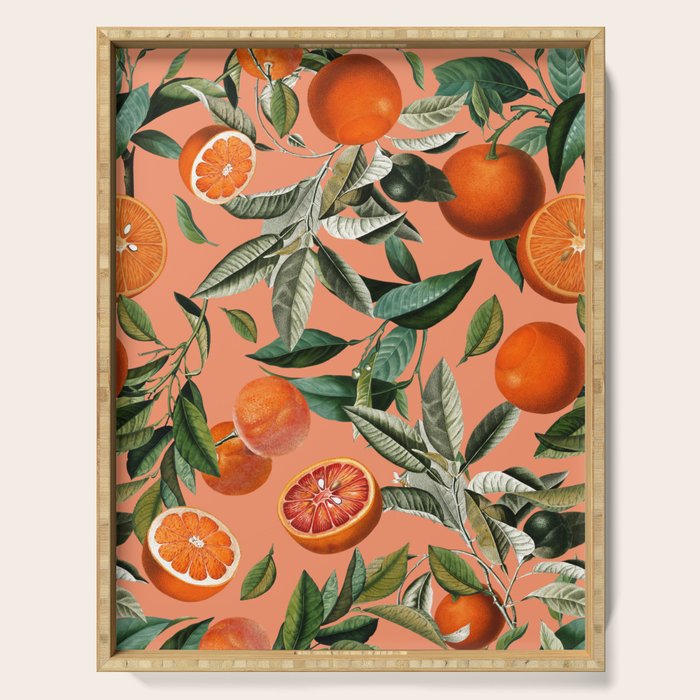 Vintage Fruit Pattern XII Serving Tray Gallery Image 1