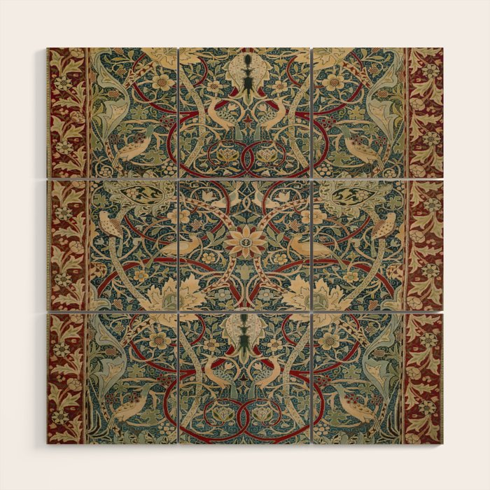 william morris Wood Wall Art Gallery Image 1