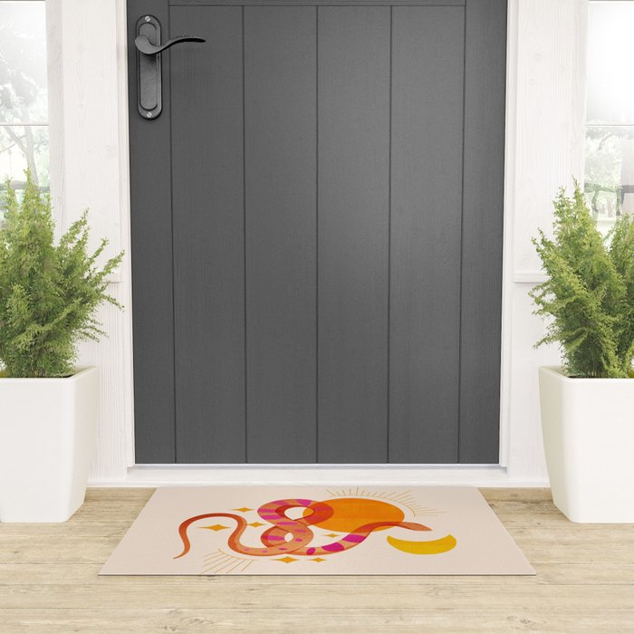 Abstraction_SUN_MOON_SNAKE_Minimalism_001 Welcome Mat Gallery Image 3