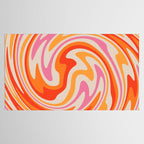 70s Retro Swirl Color Abstract Tablecloth Gallery Image 2