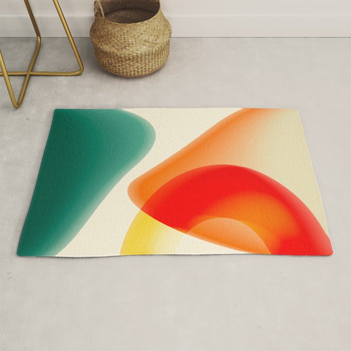 gradient shapes 70s 4 Rug Gallery Image 1